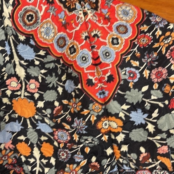 Unbranded fully lined skater dress with vibrant, interesting print & embroidery - Picture 5 of 10